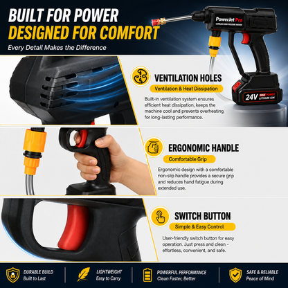 PowerJet Pro High-Pressure Washer Gun